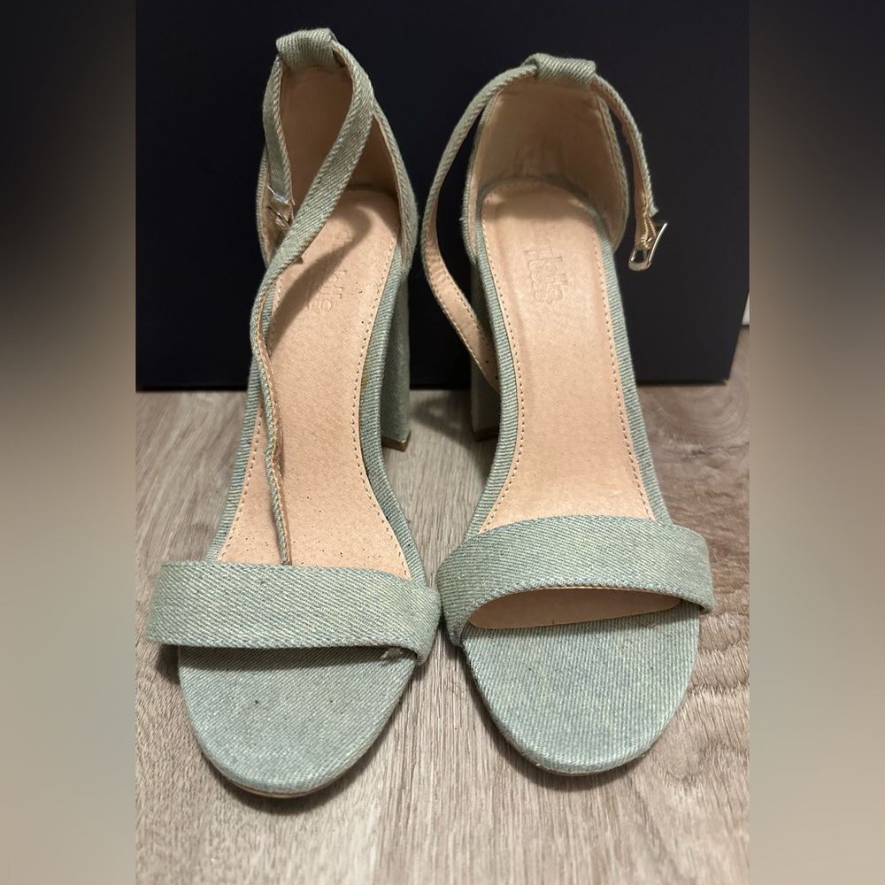 Jean blue Strappy Women's Heels